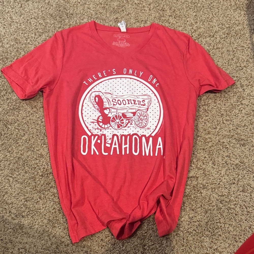 Bella Canvas Red Sooners Graphic Tee